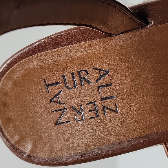 Naturalizer Peridot Espadrille Platform Sandal Shoe Straps Brown Faux‎ Leather 9 - Picture 12 of 16
